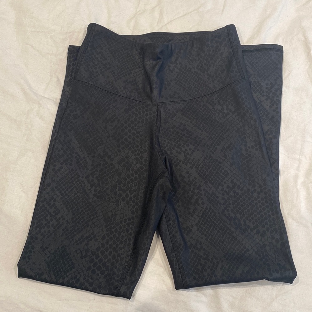 Black Snake Print Leggings